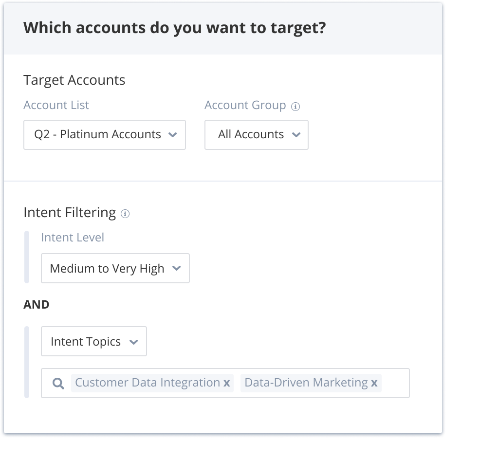 Target Accounts Filter Demo